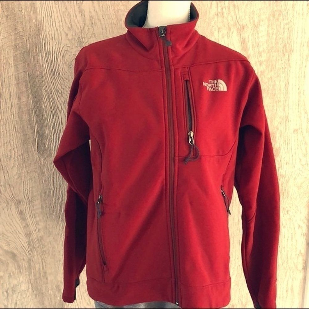 The North Face Red Apex Men's Zip-up Lightweight Jacket, Size S